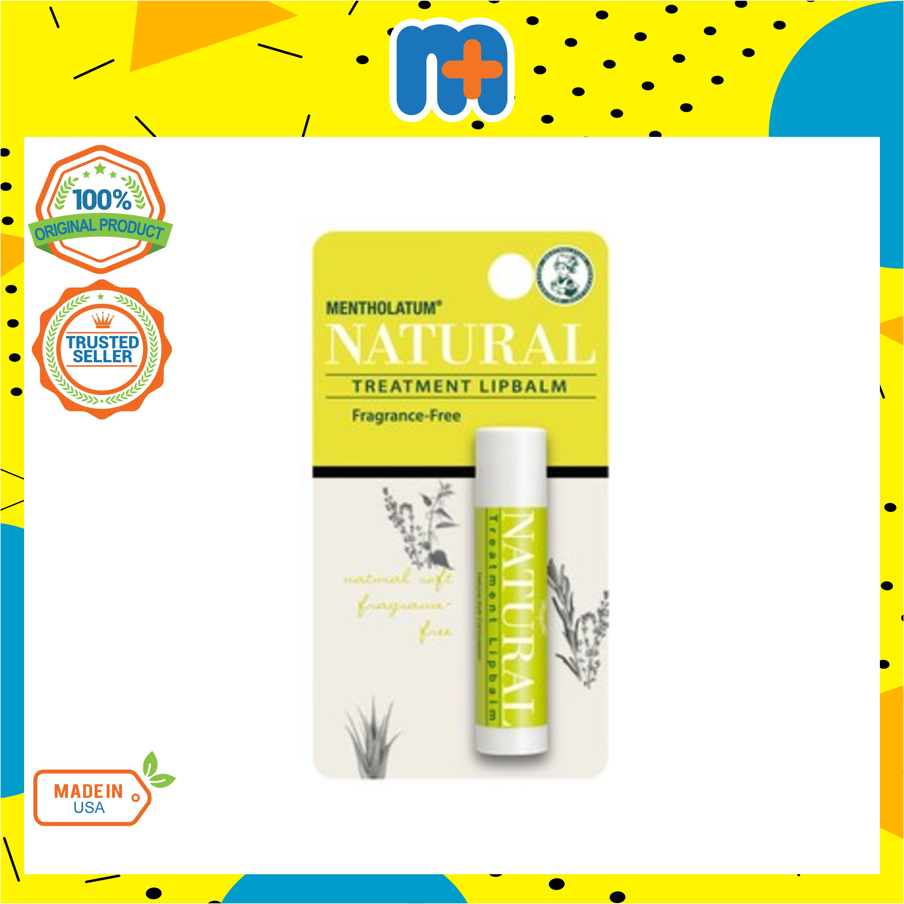 MENTHOLATUM Natural Treatment Lip Balm 3g